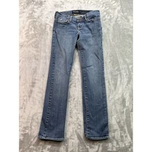 Abercrombie & Fitch Girls Youth Sz 14 Maddy Blue Jeans Straight Stretch Y2K